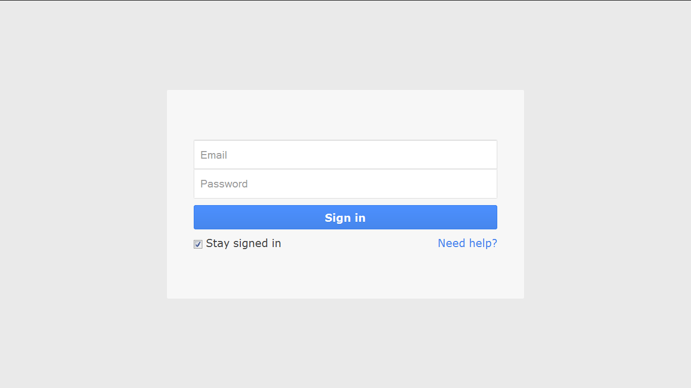 Google - Simple Log In Page