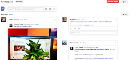 Google+ Columns