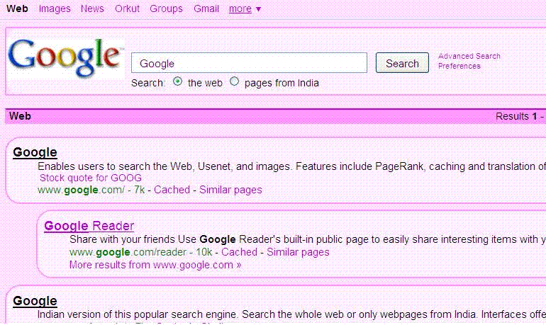 Google PINKY