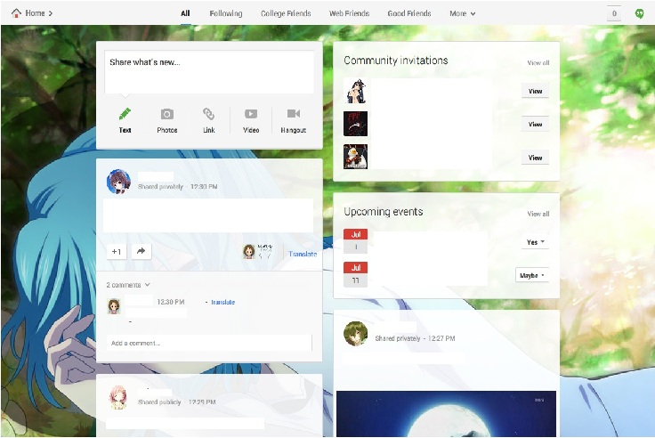 New Google+ Style (By Apollo Wayne)