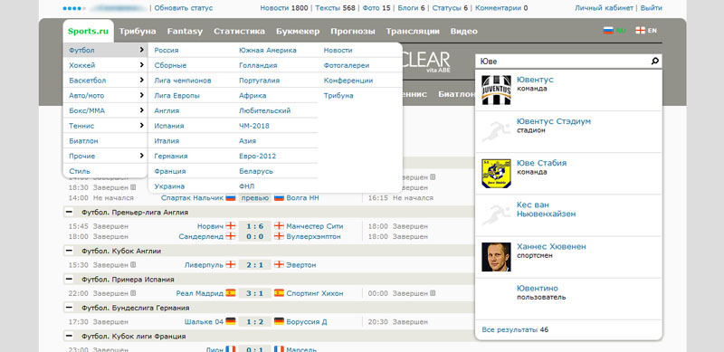 Sports.ru Style