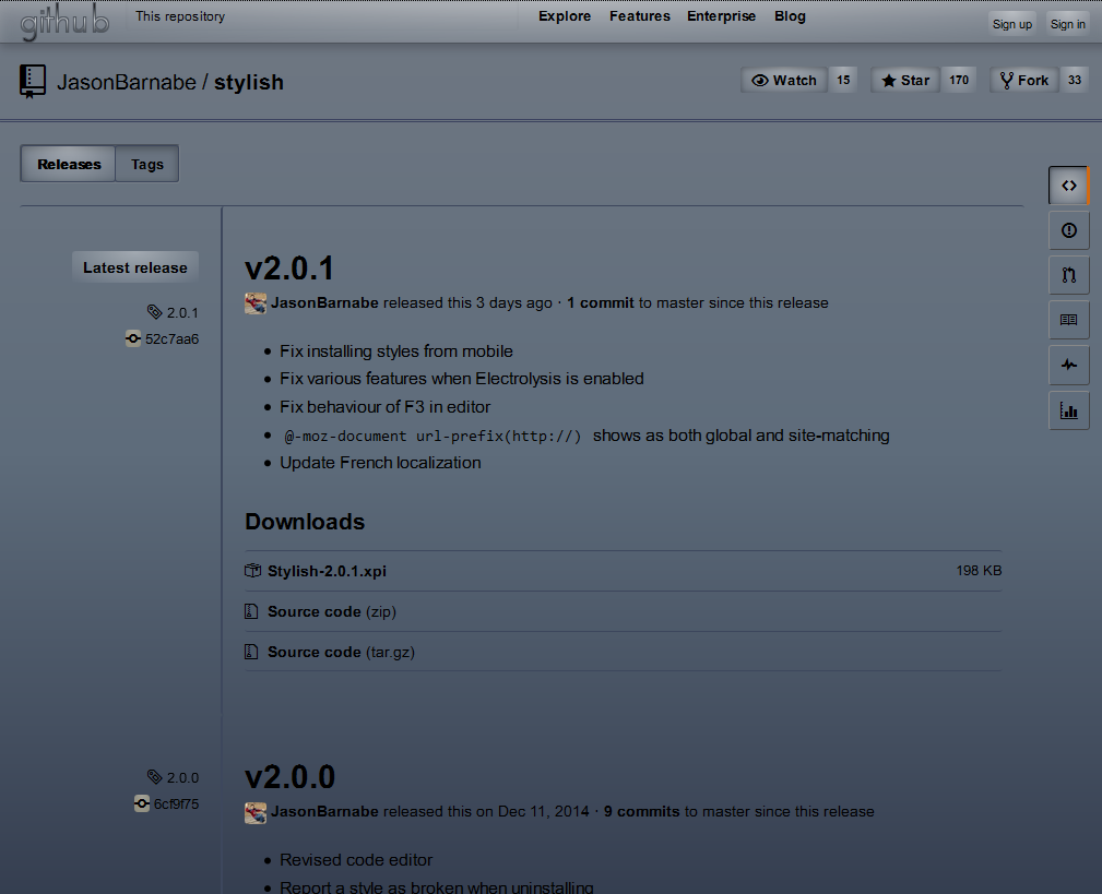 GitHub mercifully dark
