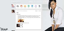 Naya Rivera Dashboard Theme