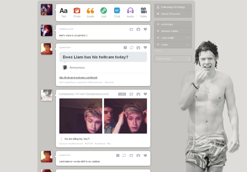 Harry Styles (shirtless in Sydney) dashboard