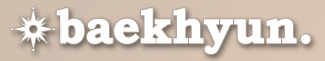 EXO Baekyun logo for tumblr