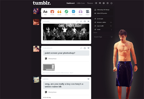 Liam Payne (shirtless in Sydney) dashboard