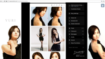 Kwon Yuri - Tumblr Dashboard Theme