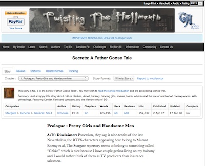 Twisting the Hellmouth (tthfanfic.org) Redesign