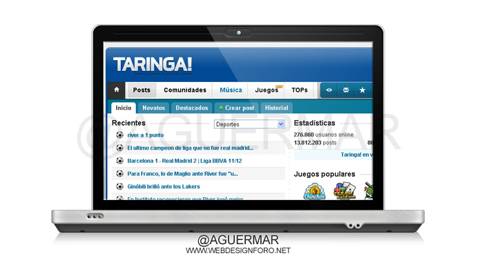 Volver al Taringa V4 (Chrome) - @Aguermar