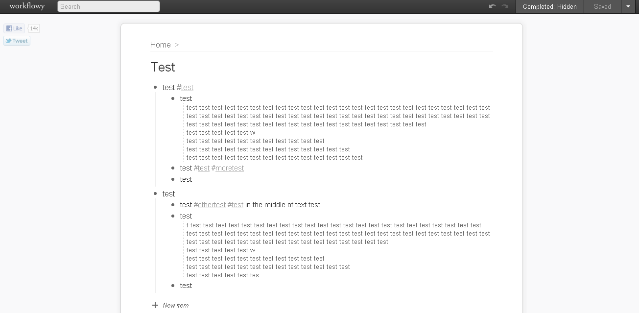 Workflowy - Expanded Notes