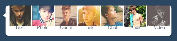 Justin Bieber - Tumblr Dashboard Icons Theme