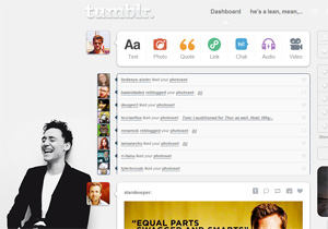 Tumblr dashboard: Tom Hiddleston #3