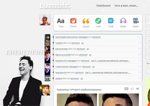 Tumblr dashboard: Tom Hiddleston #4