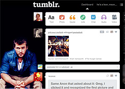 Tumblr dashboard: Chris Hemsworth
