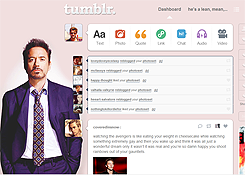 Tumblr dashboard: Robert Downey Jr