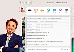 Tumblr dashboard: Robert Downey Jr #3