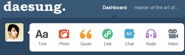 Big Bang's Daesung tumblr logo