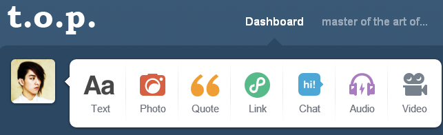 Big Bang's T.O.P tumblr logo