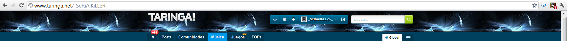taringa header iluminar
