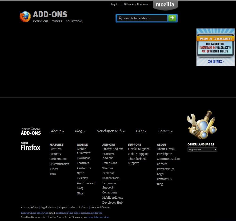 AMO - Addons.mozilla.org Modified - Nice Looking