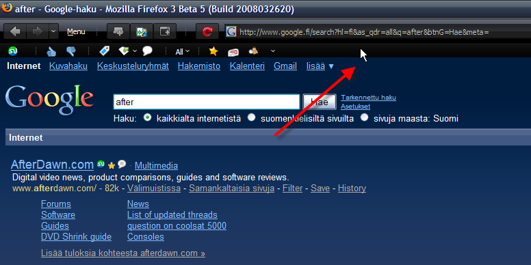 Autohide Stumbleupon toolbar