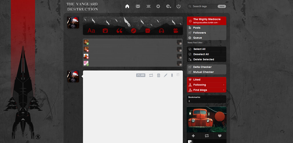 Reaper Tumblr Theme