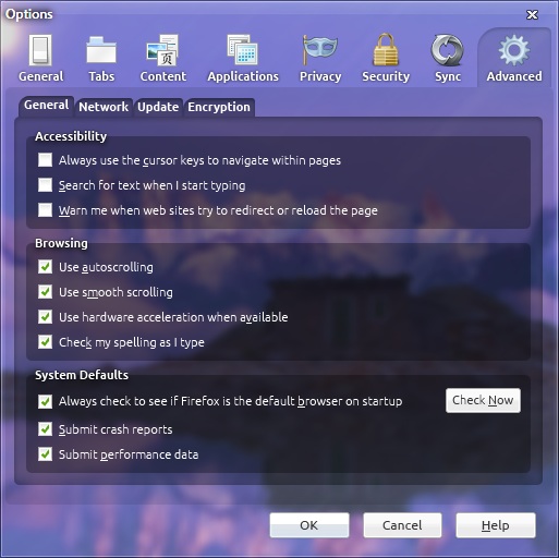 DUST Options Windows (Aero Glass)