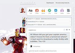 Tumblr dashboard: Iron Man #2
