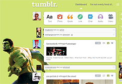 Tumblr dashboard: Hulk