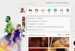 Tumblr dashboard: Hawkeye & Hulk