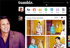 Tumblr dashboard: Bruce Banner