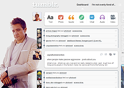 Tumblr dashboard: Jeremy Renner