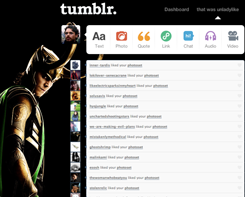 Tumblr dashboard | Loki