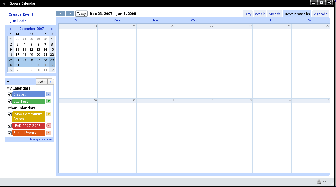 Google Calendar Restyle [slimming]