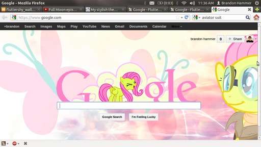 Google - Fluttershy the aviator 1920x1200