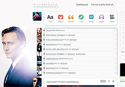 Tumblr dashboard: Tom Hiddleston #7
