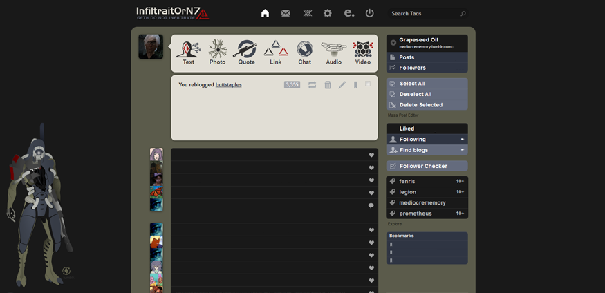 Legion Tumblr Theme