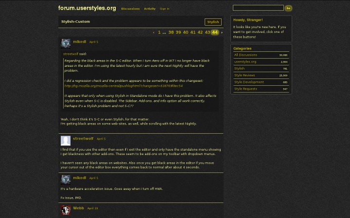 Userstyles.org Forum - Dark, gold, texture