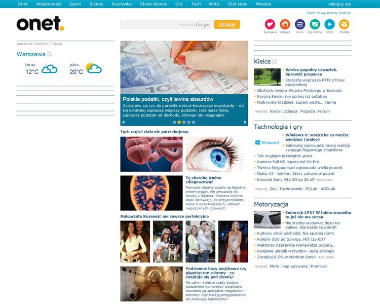 onet.pl - dostosowanie wyswietlania newsow