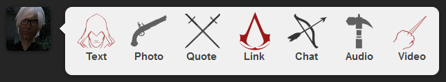 Assassin's Creed 3 Tumblr Dashboard Icons