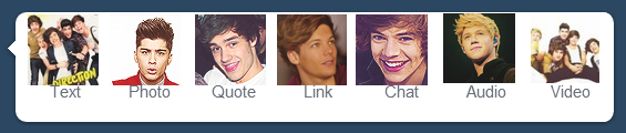 One Direction - Tumblr Dashboard Icons Theme