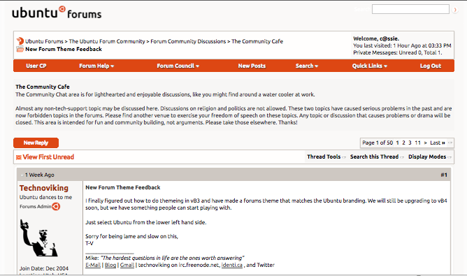 ubuntuforums improved