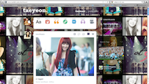Taeyeon SNSD Tumblr Dashboard Theme