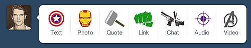 The Avengers Dashboard icons