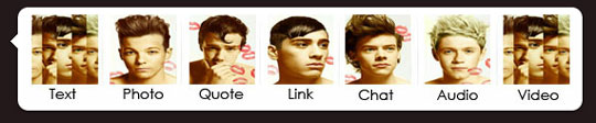 One Direction tumblr icons/buttons