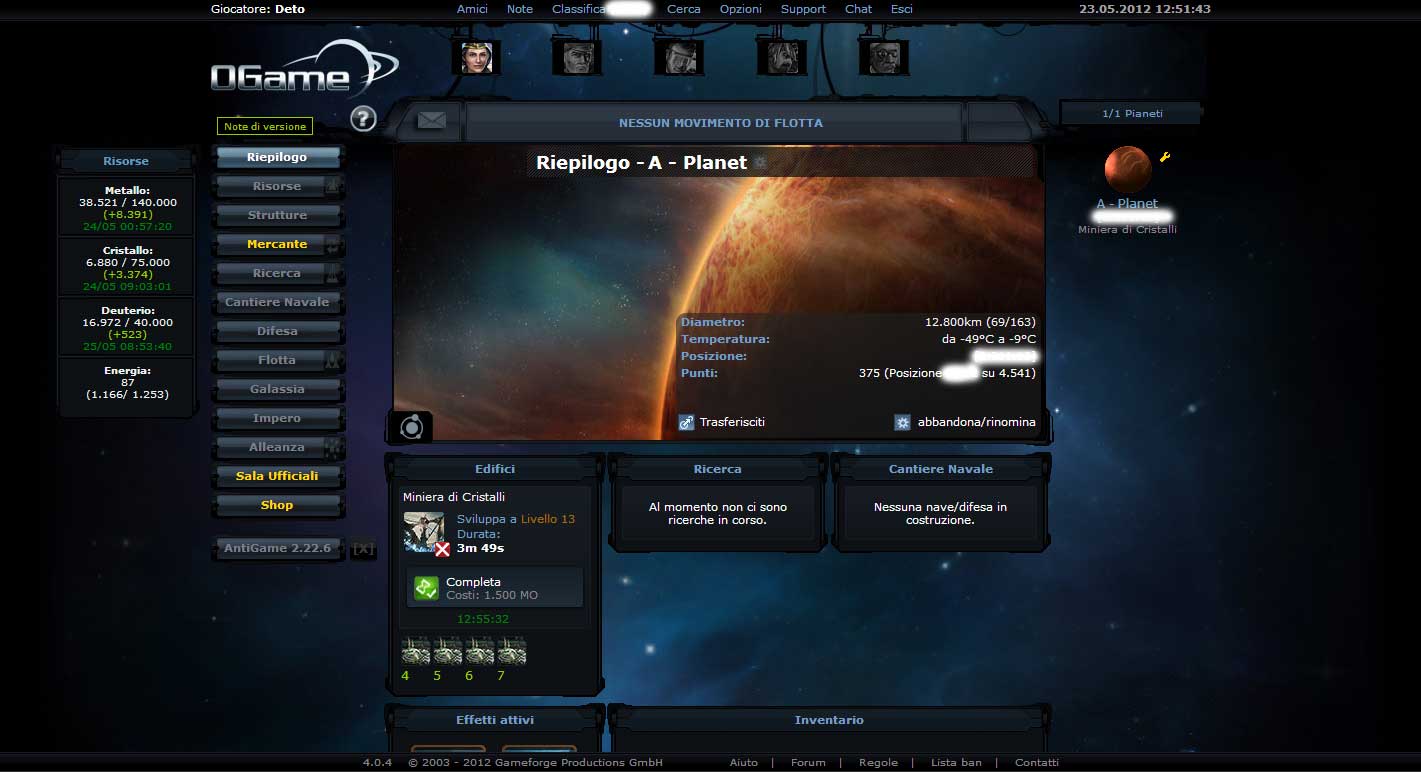 Ogame - AntiGame Mod by Deto