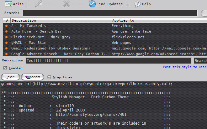 Stylish Manager - Dark Carbon Theme