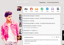 Tumblr dashboard: Zayn Malik