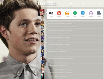 Niall Horan Dashboard Theme {3}