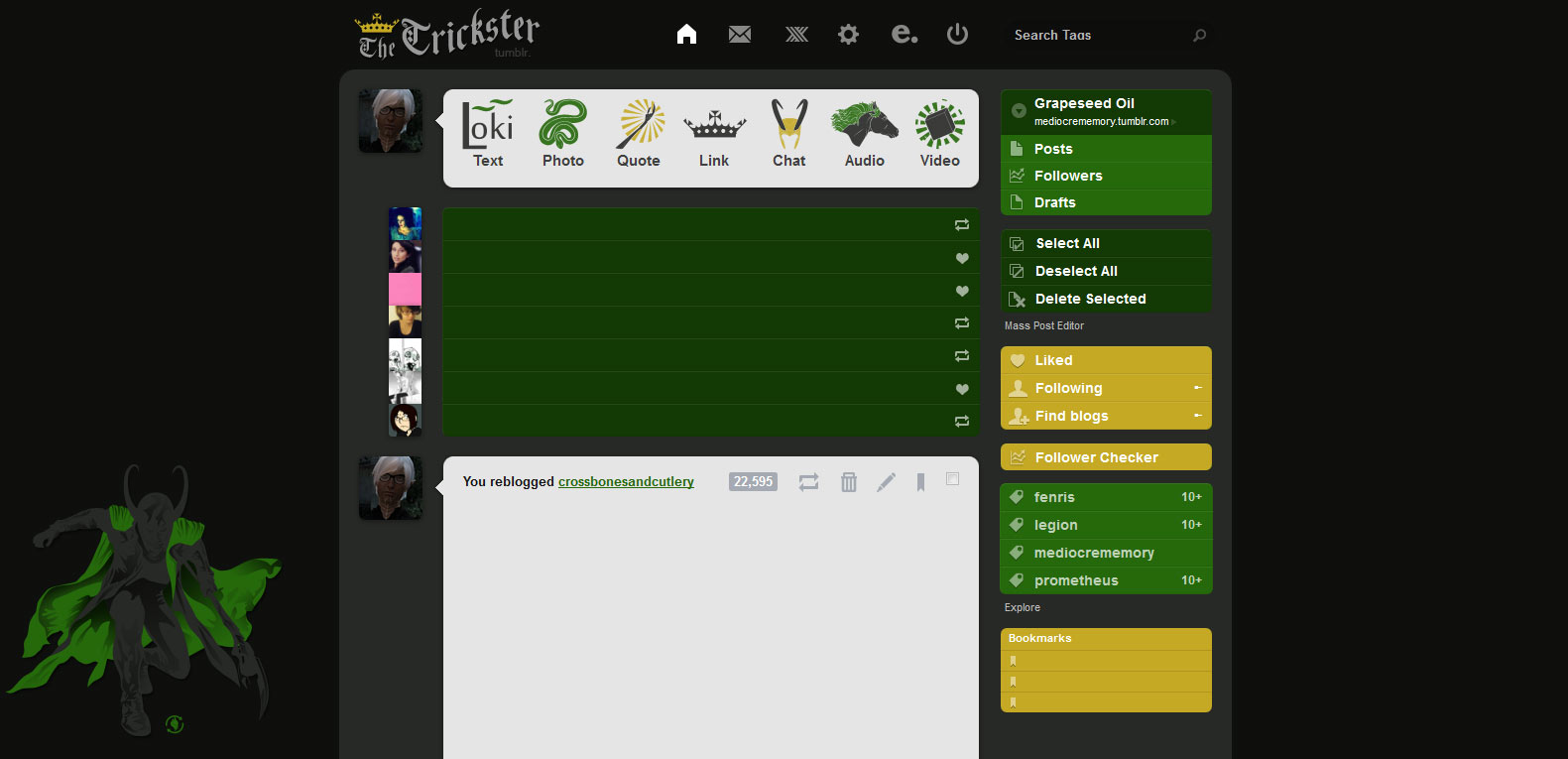 Loki Tumblr Theme
